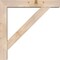 Ekena Millwork Traditional Block Smooth Bracket w/ Offset Brace, Douglas Fir, 5 1/2"W x 30"D x 30"H BKT0604X30X30TRA05SDF - alternate 2